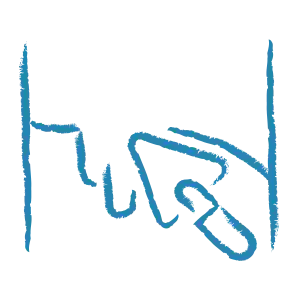 Icon für Stuckarbeiten in blauer Farbe